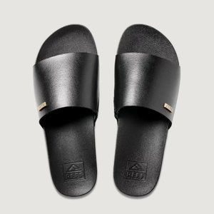 REEF Cushion Scout Slide Sandal Black/Black